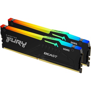 Kingston Fury Beast RGB 32GB 5600MT/s DDR5 CL40 DIMM Memoria de escritorio (kit de 2)