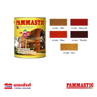 PAMMASTIC สีย้อมพื้นไม้ ย้อมไม้  ชนิดเงา ปามมาสติก กป.