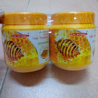 ครีมบำรุงผม Honey Hair Treatment Wax แคร์บิว ฮั่นนี่ ทรีทเม้นท์ แว๊กซ์ เพื่อผมที่ยาวสวย แพ็ค 2 กระปุก ขนาด 500ml.ต่อกระป