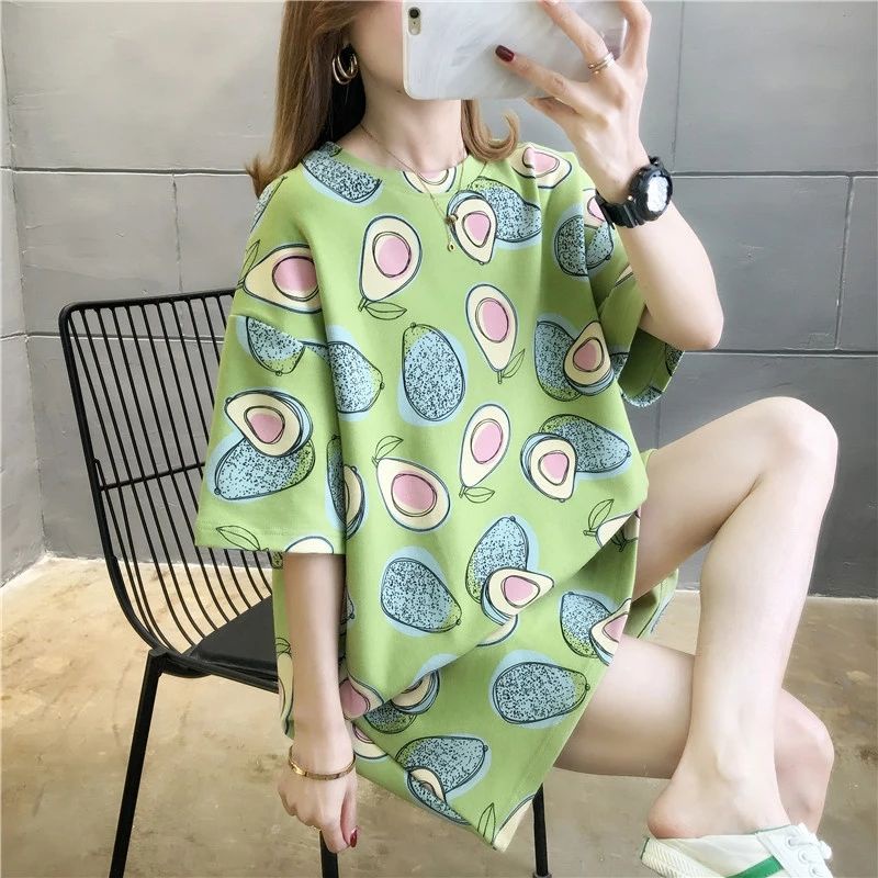 LH.Sunday เสื้อยืดลายอาโวคาโด้ น่ารักกิ๊บเก๋ สีสวยใส่ได้ทุกวัย