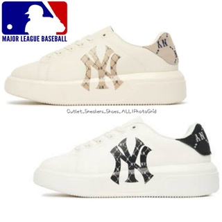 รองเท้า 🇰🇷MLB CHUNKY CLASSIC HEEL DIA MONOGRAM ส่งฟรี