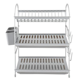 ชั้นคว่ำจานตั้งพื้นอะลูมิเนียม 3ชั้น KECH TA-6249A3 DISH DRAINER STAND UNIT ALUMINUM 3TIER KECH TA-6249A3