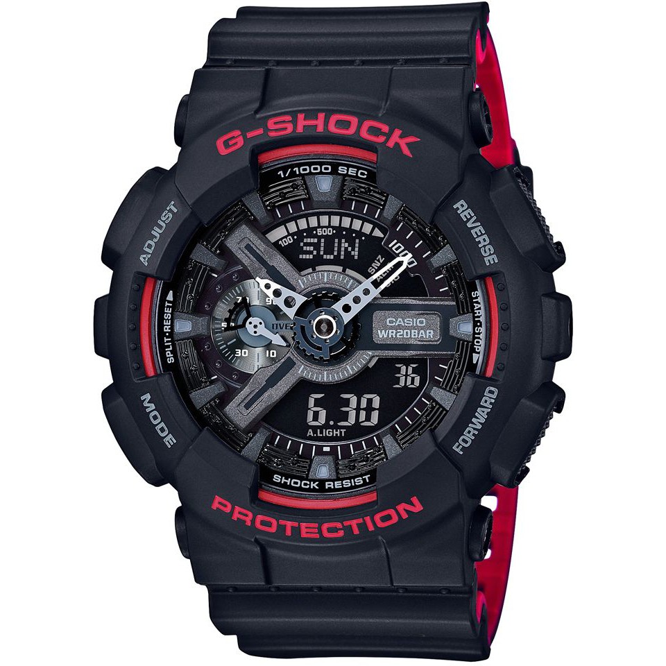 G-Shock รุ่น GA-110HR-1A 2-TONE BLACK&amp;RED พร้อมส่ง