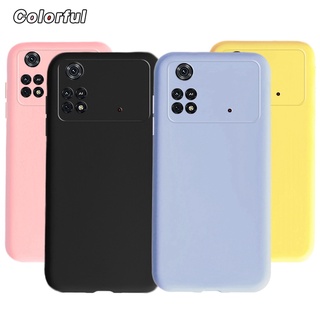 เคสโทรศัพท์มือถือ ซิลิโคนนิ่ม สีแคนดี้ สําหรับ Xiaomi Poco M4 Pro 4G 5G Xiaomi Poco M4Pro