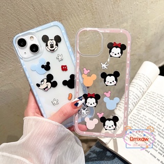 เคสโทรศัพท์มือถือแบบนิ่ม ใส ลายการ์ตูนมิกกี้ มินนี่เมาส์ สําหรับ Samsung Galaxy M53 M33 M23 A73 A53 A33 A22 A32 A52 A52S A72 A42 M42 A12 M12 5G A23 A13 4G