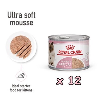 Royal Canin Baby Cat &amp; Mother (195 g)x12กระป๋อง