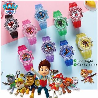 นาฬิกาข้อมือดิจิทัล มีไฟ LED ลาย PAW Patrol สีสันสดใส สําหรับเด็กนักเรียนผู้ชาย และเด็กผู้หญิง 2022