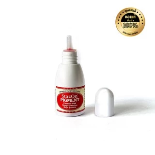 StazOn Pigment หมึกกันน้ำ หมึกเติมแท่น ปั๊มบน โลหะ, ผ้า,พลาสติก, ไม้, หนัง และอะคริลิคขนาด 15 มล.