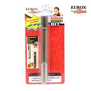 Eurox ดอกเร้าเตอร์กัดตรงปลายลูกปืน ขนาด 1/2x3/8x2" รหัสสินค้า EE10 ผลิตจากเล็บคาร์ไบด์เกรดพิเศษ หนา ทน ใช้นาน !!