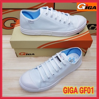 GIGA GF01 รองเท้าผ้าใบผูกเชือก สีขาว (ไซส์ 36-41)