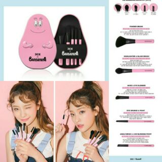 (พร้อมส่ง/ของแท้) 3CE xBarbapapa Brush Kit