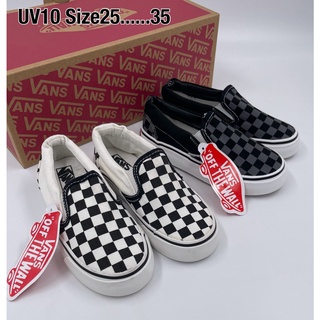 Vans slip on kids รองเท้าผ้าใบแบบสวมสำหรับเด็ก