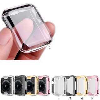 เคสป้องกันหน้าจอ Tpu สําหรับ iWatch Watch Series 1 2 3 4 5 6 SE 38 มม. 40 มม. 42 มม. 44 มม. Series 7 41 มม. 45 มม.