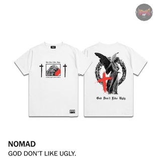 Egbr //เสื้อยืด  Oversize ลายสตรีท God DonT Like UglyNOMAD เสื้อผู้ชาย/ผู้หญิง!