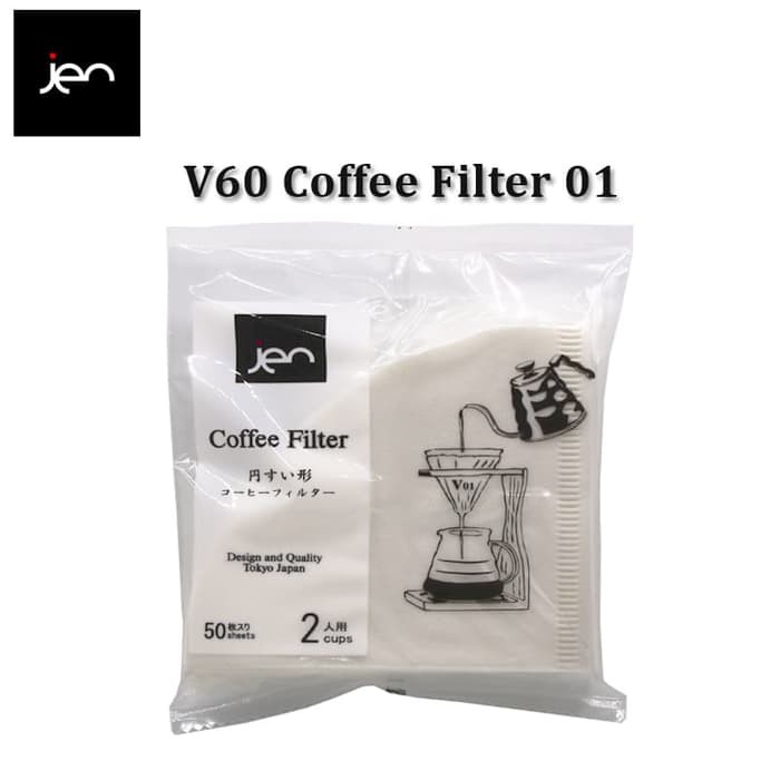 Jen Paper Coffee Filter V60 01 filter กระดาษกรอง