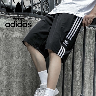 💯% Adidas เสื้อผ้าผู้ชายอื่น ๆ , ผ้าฝ้ายระบายอากาศ, กางเกงขาสั้นผู้ชายทรงหลวม -259533