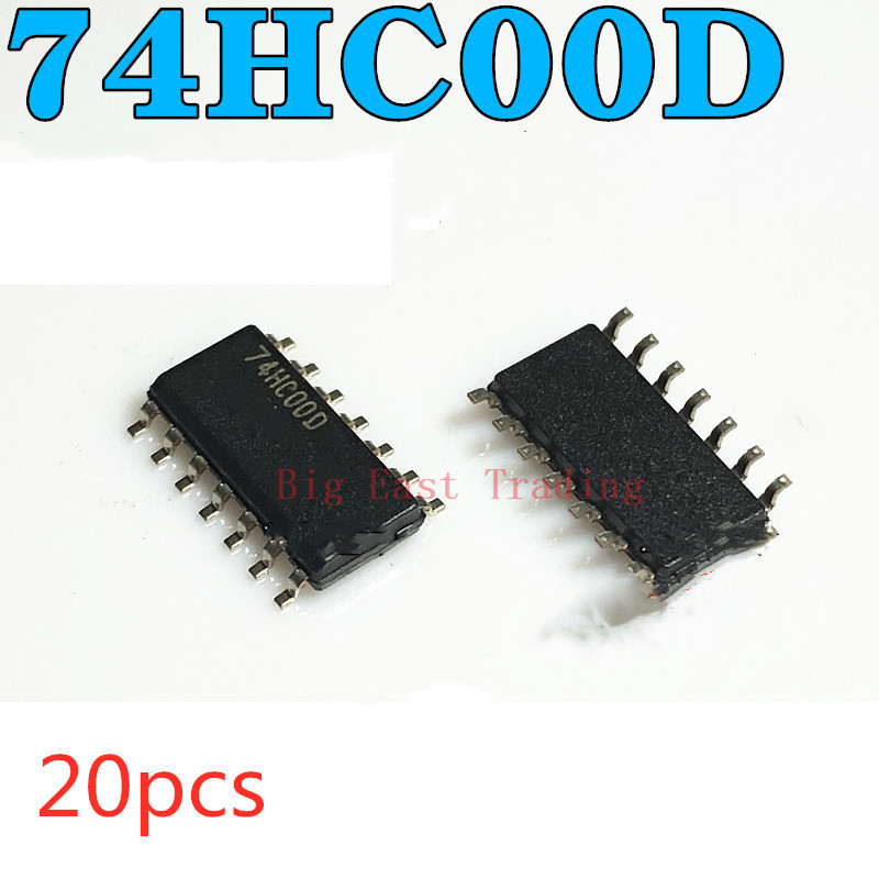 20 ชิ้น 74HC00D 74HC00 SOP14 SOP SN74HC00DR SN74HC00 SMD,รับประกันคุณภาพ