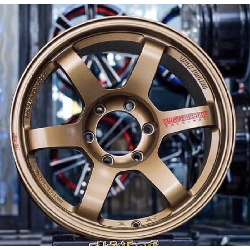 ล้อแม็ก TE37  SUV ก้านยก น้ำตาลไหม้ ขอบ 18 นิ้ว 6 รู กว้าง 9.5/10.5 จำนวน 1 ชุด 4 ล้อ (ยกชุด)