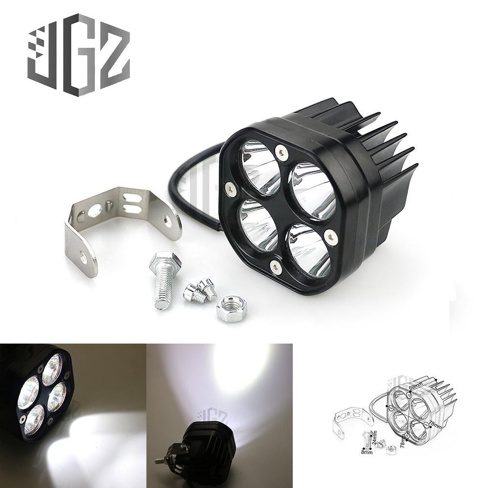 Universal 40w Motorcycle Head Light LED Driving Auxiliary Spotlight Fog Lamp  ไฟตัดหมอกไฟหน้ารถจักรยานยนต์