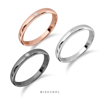 Mizuchol  แหวนเงินแท้ พลอยแท้ White Topaz - The Other Half Ring (Re-Edition) - Soul เลือกสีได้