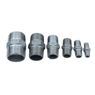 BSP Hex Nipple Stainless Steel 304 Pipe Fitting 1/8" 1/4" 3/8" 1/2" 3/4" 1"