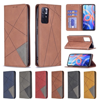 เคสโทรศัพท์มือถือหนังนิ่ม ฝาพับ พร้อมช่องใส่บัตร หรูหรา สําหรับ Xiaomi Redmi Note 11 Pro 11S 11T POCO X3 GT M4 Pro 5G