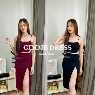 มี2สี " GIMME DRESS " ❤️‍🔥✨เดรสรุ่นนี้สวยสับสุดๆ เดรสเว้าเอว เดรสเรยอน เดรสกระโปรง เดรสผ่าชาย เดรสสายเดี่ยว เดรสสีพื้น