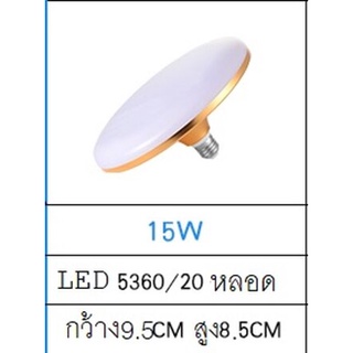 หลอดไฟ LED E27 220V 15W