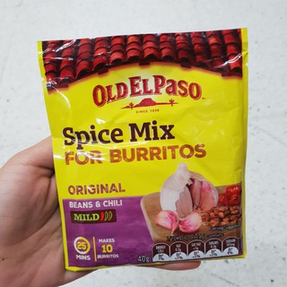 ซอสผงปรุงรสเบอร์ริโต้ Old El Paso Spice Mix For Burritos 40g.