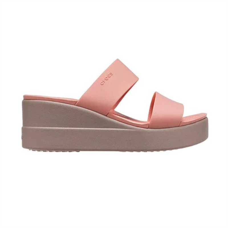 รองเท้าแตะ Crocs ส้นหนา สไตล์บรู๊กลีน สําหรับผู้หญิง 206219