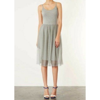 Topshop Dress ชุดเดรสสั้นสายเดี่ยว​ Size 36 มือสอง