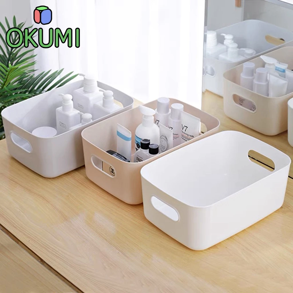 OKUMI_SHOP ตะกร้าเก็บของ กล่องใส่ของ กล่องเก็บของ กล่องใส่ของอเนกประสงค์