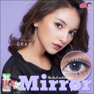 คอนแทคเลนส์ รุ่น Mirror มีสีเทา/ตาล Gray/Brown มีค่าสายตา (0.00)-(-2.00)