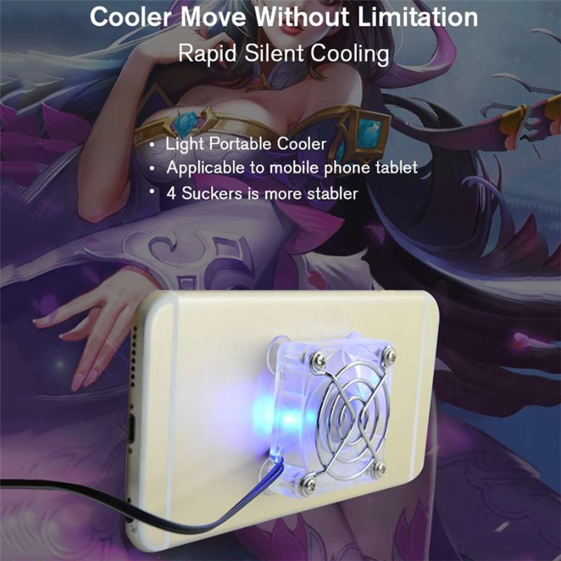 Universal Portable Phone Radiator Cooling Fan Cooler Stand Holder ...