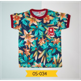 เสื้อครอบครัว เสื้อลายดอก เสื้อเด็ก รหัส OS-034