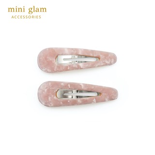 Miniglam Pink Lucia Marble Hair Clip Set เซ็ตกิ๊บติดผมลายหินอ่อนสีชมพู