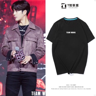 [COD]เสื้อยืดแขนสั้น ทรงหลวม พิมพ์ลาย Idol Trainee Group Wang Jiaer teamwang สไตล์สตรีทแดนซ์ สําหรับผู้ชาย และผู้หญิงS-5