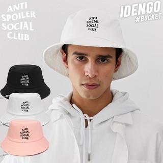 หมวกบักเก็ต Bucket สีพื้น 3 สี ปักลาย ANTI SOCIAL SOCIAL CLUB F7Ah32-0088