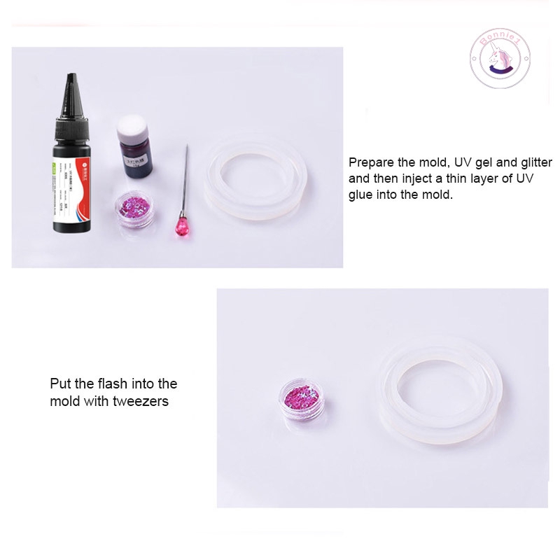 UV Resin Glue Ultraviolet Cure Gel Fast Curing Hard DIY for Jewelry