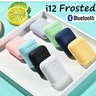 Inpods Tws i12 หูฟังไร้สาย Macaron 8 สีสำหรับ Android และ Xiaomi และระบบอื่นๆ คุณภาพเสียงความเที่ยงตรงสูงพร้อมไมโครโฟน