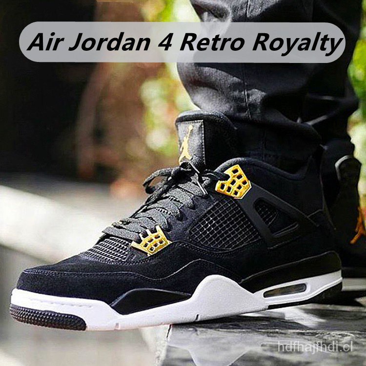 Nike Air Jordan 4 Retro Royalty รองเท้าผ้าใบลําลอง สําหรับผู้ชาย ผู้หญิง เหมาะกับการเล่นกีฬา กลางแจ้ง 37 สี xeaK