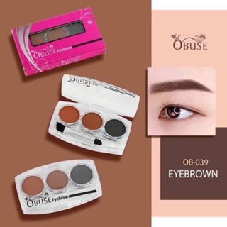 🔥3 ชิ้น 99฿🔥 Obuse Eyebrow 6g โอบิวซ์ อายโบร เขียนคิ้วฝุ่นตลับ