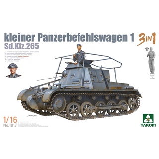 พลาสติก โมเดล ประกอบ TAKOM สเกล 1/16 Kleiner Panzerbefehlswagen 1 3in1 (1017)