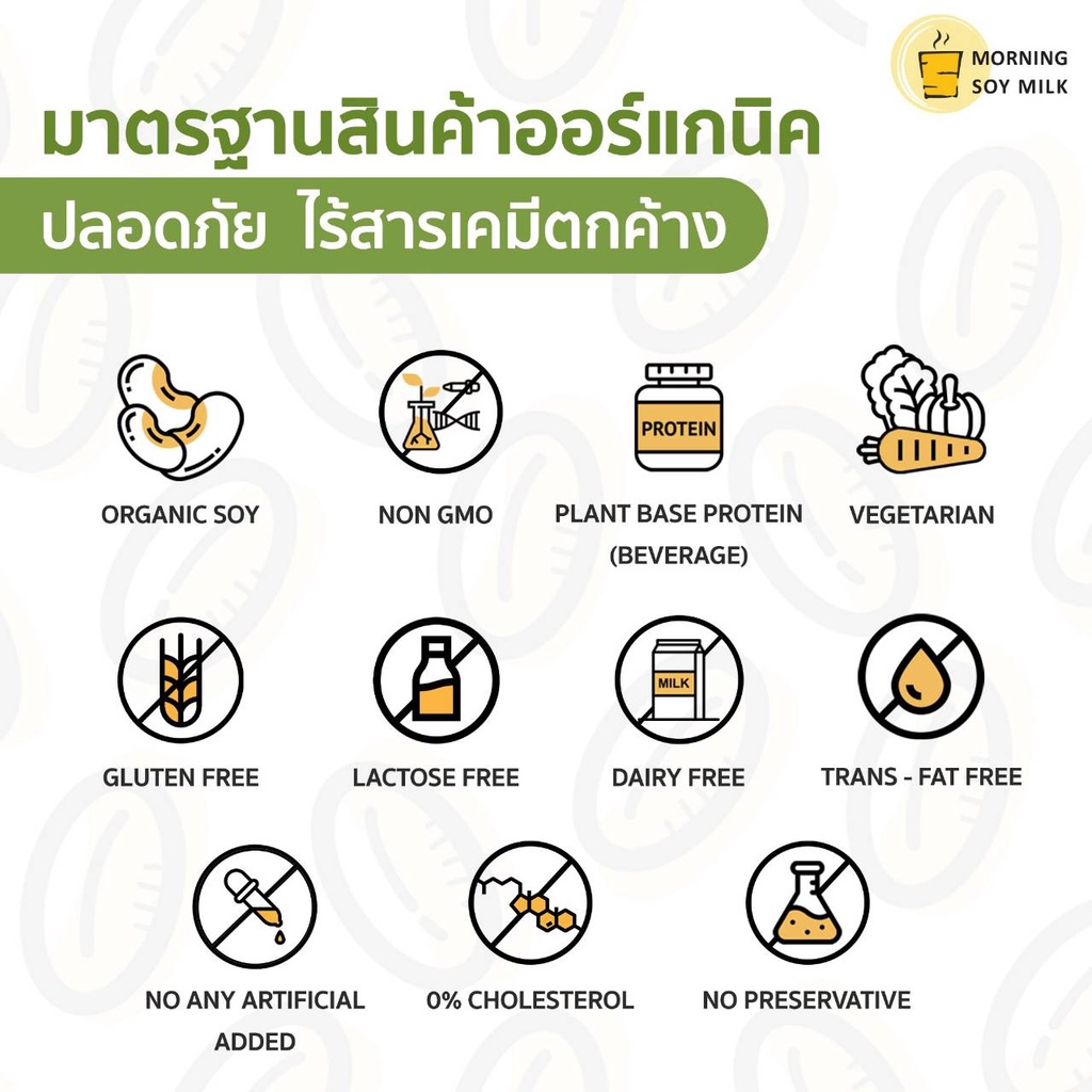 น้ำเต้าหู้ผง สูตรพร้อมชง ไม่มีน้ำตาล 500g ผงถั่วเหลือง น้ำเต้าหู้พร้อมดื่ม ซอง[ชงแล้วเหมือนน้ำเต้าหู้ต้มสด] ชงได้ 20แก้ว - รูปที่ 3