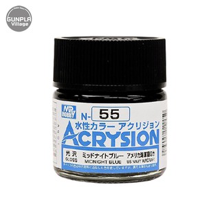 Mr.Hobby MR.ACRYSION COLOR N-55 MIDNIGHT BLUE 4973028112450 (สี)