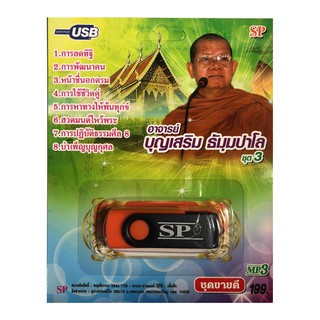 แฟลชไดร์ฟ Flash Drive เพลง MP3 พระอาจารย์ บุญเสริม ธัมุมปาโล ชุด 3