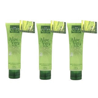 ไวทาร่า อะโลเวร่า เจลว่านหางจระเข้ เข้มข้นVitara Aloe Vera Gel 99.5% 120 กรัม 3หลอด