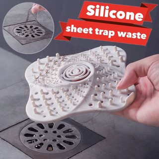 Silicone sheet trap waste แผ่นซิลิโคนดักจับเศษขยะ แผ่นซิลิโคน แก้ ท่อ ระบาย น้ำ ทิ้ง ตัน ท่อน้ำตัน ดักจับ เส้นผม เศษขยะ