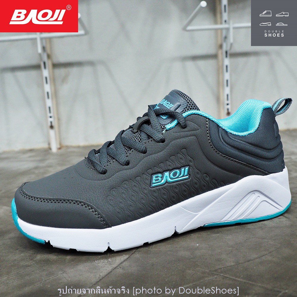 รองเท้าวิ่ง รองเท้าผ้าใบผู้หญิง BAOJI รุ่น BJW370 สีเทาฟ้า ไซส์ 37-41