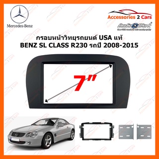 กรอบหน้าวิทยุรถยนต์ USA แท้ BENZ SL CLASS R230 ปีรถ 2008-2015  รหัส CT23BM33